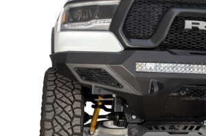 Ram Rebel 1500 Bumper - Front - Addictive Desert Designs - Stealth Fighter - Hammer Black with Satin Black panels - `19-`27